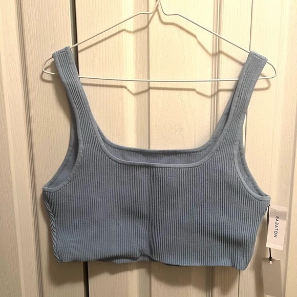 NWT Aritzia Sculpt Knit Squareneck Cropped Tank - Picture 6 of 6